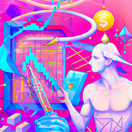 a professional digital painting about Equilibria Finance, token structure, GNG Protocol, Camelot Exchange, liquidity providers, innovation, collaboration, gorgeous digital painting, warm colors captivating, trending on ArtStation, in the style of vaporwave.