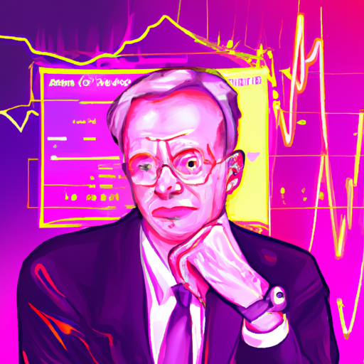 a professional digital painting about Arthur Hayes, BitMEX, cryptocurrency, investments, losses and gains, gorgeous digital painting, warm colors captivating, trending on ArtStation, in the style of vaporwave