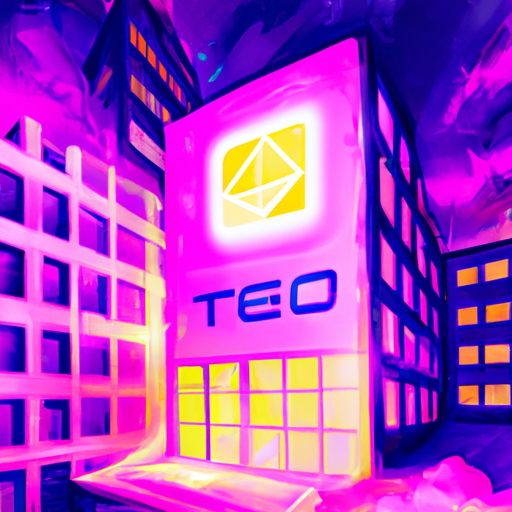 a professional digital painting about Neo (NEO), TMS Network (TMSN), cryptocurrency, campus tour, decentralized web, trading, investment, gorgeous digital painting, warm colors captivating, trending on ArtStation, in the style of vaporwave