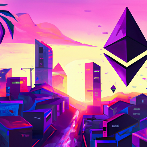 a professional digital painting about DPAT, Web3, crowdsourcing, real estate, Africa, Ethereum, gorgeous digital painting, warm colors captivating, trending on ArtStation, in the style of vaporwave