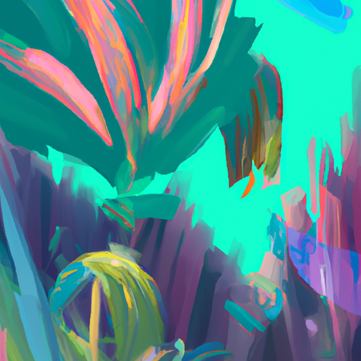 a breath taking expressive abstract visual about Mooky, crypto token, environment, tree-planting, community-driven, gorgeous digital painting, warm colors captivating, trending on ArtStation, in the style of vaporwave