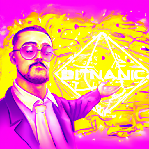 A professional digital painting about Binance Labs, blockchain, decentralized technologies, incubation program, innovative projects, empowering founders, transformative future, gorgeous digital painting, warm colors captivating, trending on ArtStation, in the style of vaporwave.