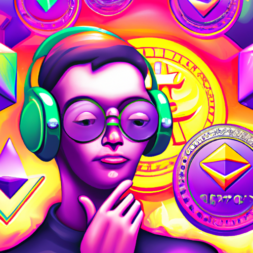 a professional digital painting about Synthetix, PEPE memecoin, Uwerx, Ethereum, crypto, alpha launch, gorgeous digital painting, warm colors captivating, trending on ArtStation, in the style of vaporwave