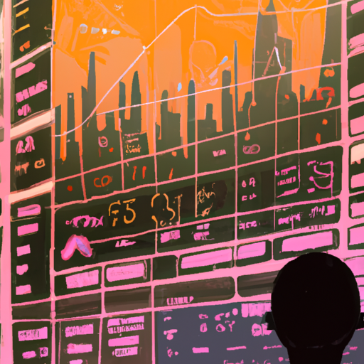 A professional digital painting about stock market prediction, investment, predictive analytics, economic indicators, news impact, and final thoughts, gorgeous digital painting, warm colors captivating, trending on ArtStation, in the style of vaporwave.