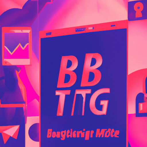 a professional digital painting about BTG mobile apps, benefits, security, management, gorgeous digital painting, warm colors captivating, trending on ArtStation, in the style of vaporwave