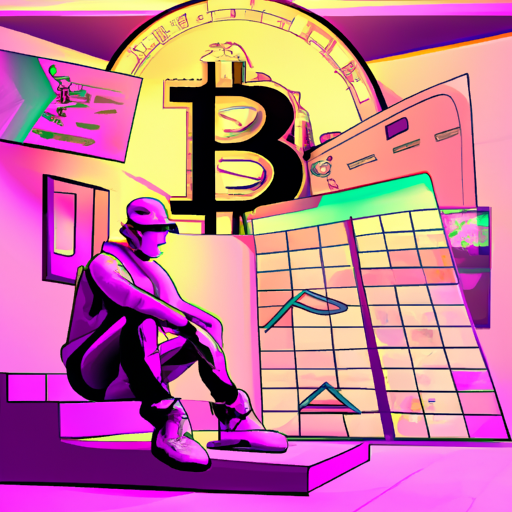 a professional digital painting about Bitcoin, stablecoins, capital allocation, investor preferences, market analysis, gorgeous digital painting, warm colors captivating, trending on ArtStation, in the style of vaporwave