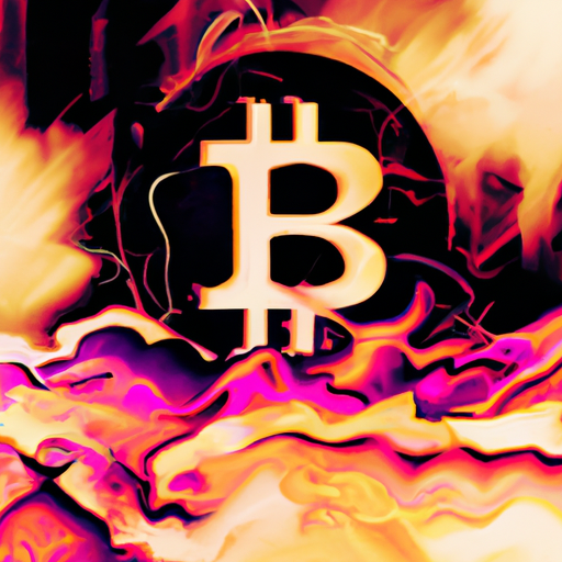 a breath taking expressive abstract visual about BlackRock, Bitcoin ETF, regulation, integration, collaborations, significant milestone, gorgeous digital painting, warm colors captivating, trending on ArtStation, in the style of vaporwave