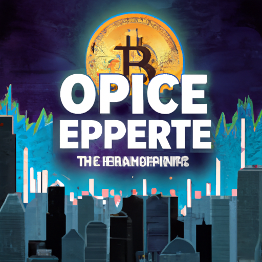 a professional digital illustration depicting the options market for cryptocurrencies, specifically Ether and Bitcoin, on the Chicago Mercantile Exchange (CME). The illustration showcases the surge in open interest for Ether options, reaching an all-time high of $254 million in June. It also highlights the approaching all-time high open interest for Bitcoin options. Additionally, the illustration portrays the fluctuations in trading volumes for Ether options, which experienced a slight decline in June, while Bitcoin options volumes displayed mixed performance. Overall, the illustration captures the significant developments and steady growth in the CME's Ether and Bitcoin options markets.
