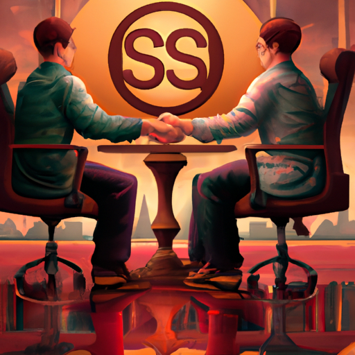 a professional digital painting about SEC, Ripple Labs, appeal, legal battle, securities law, gorgeous digital painting, warm colors captivating, trending on ArtStation