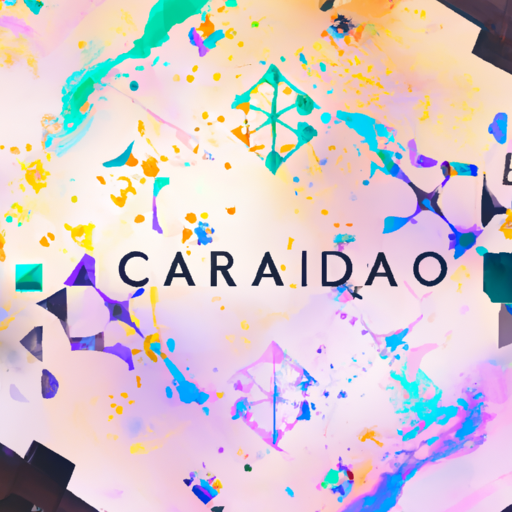 a breath taking expressive abstract visual about Cardano Foundation, blockchain explorer, distinct features, innovation, transparency, community engagement, gorgeous digital painting, warm colors captivating, trending on ArtStation, in the style of vaporwave