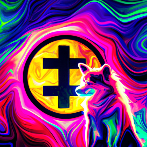 a breath taking expressive abstract visual about crypto investments, Floki, Theta, Pomerdoge, high potential, gorgeous digital painting, warm colors captivating, trending on ArtStation, in the style of vaporwave
