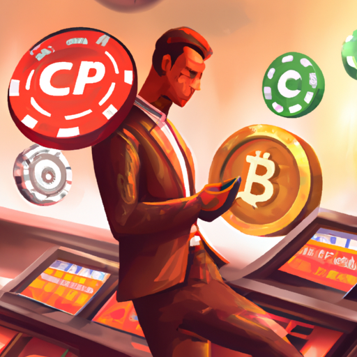 A professional digital painting about cryptocurrency sports gambling, UK bookmakers, crypto payments, benefits, gorgeous digital painting, warm colors captivating, trending in ArtStation.