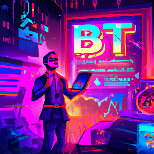 A professional digital painting about Bybit, World Series of Trading, cryptocurrency exchange, Dubai, annual event, global excitement, gorgeous digital painting, warm colors captivating, trending on ArtStation, in the style of vaporwave